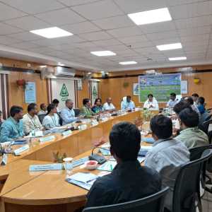 Interaction in Mid-term review at APCOB,Head Office, Viajyawada