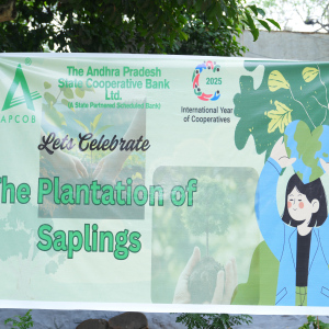Plantation of saplings undertaken at APCOB CTI, Hyderabad on 16.05.2025